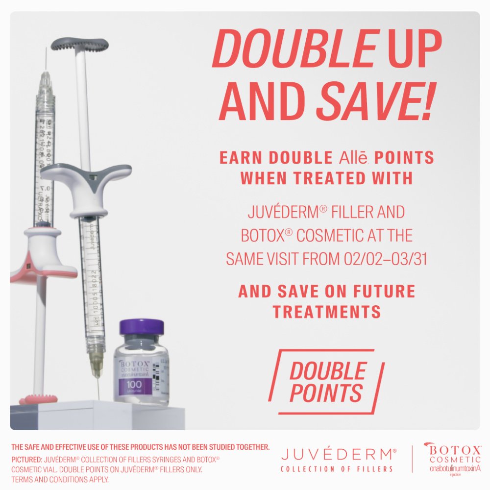 Allergan double points spring 2024 promotion